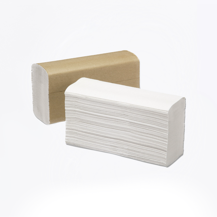 multifold white paper towels, 2 ply thickness great for restaurant, industrial, and office use, white paper towels