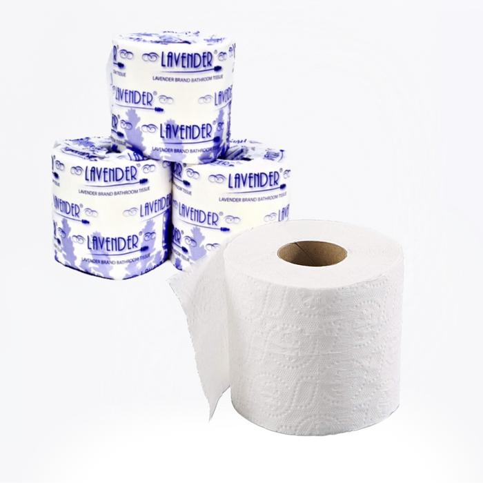 Lavender Toilet tissue roll 2 ply soft tissue