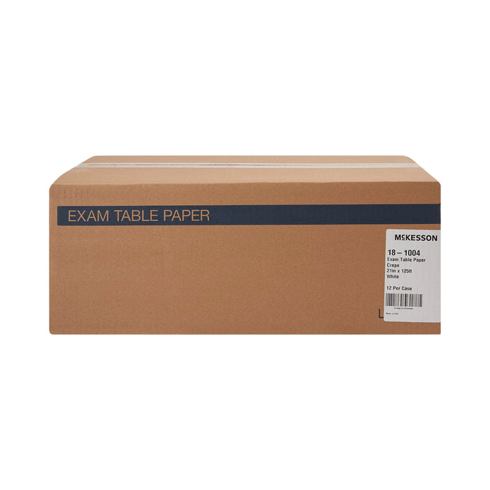 McKesson Exam Table Paper, Smooth - White 12 Count 18" and 21"