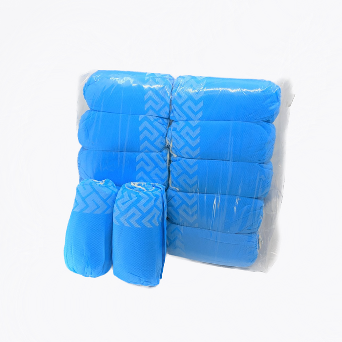 pack of 100 pieces blue shoe covers