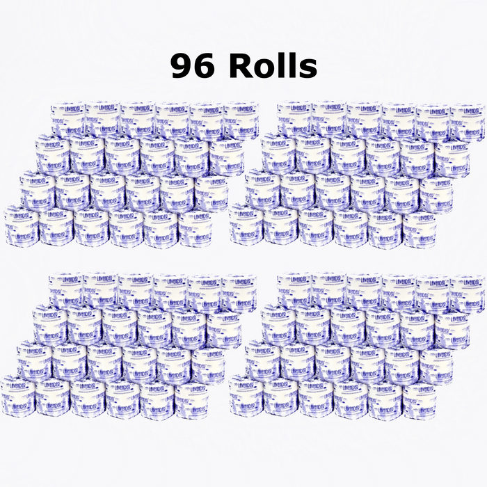 96 rolls full case lavender soft 2 ply toilet tissue