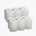 12 Rolls of Hard wound roll towels white color commercial, industrial, high capacity roll towels,12" x 800ft, 10" x 600ft