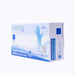 box of 100 pieces of Advance if35 blue nitrile examination gloves powder free, latex free